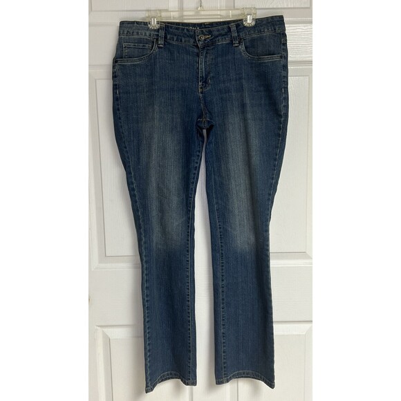 Sonoma Denim - Sonoma Womens Curvy Bootcut Jeans Size 14 Mid Rise Stretch 33" Inseam